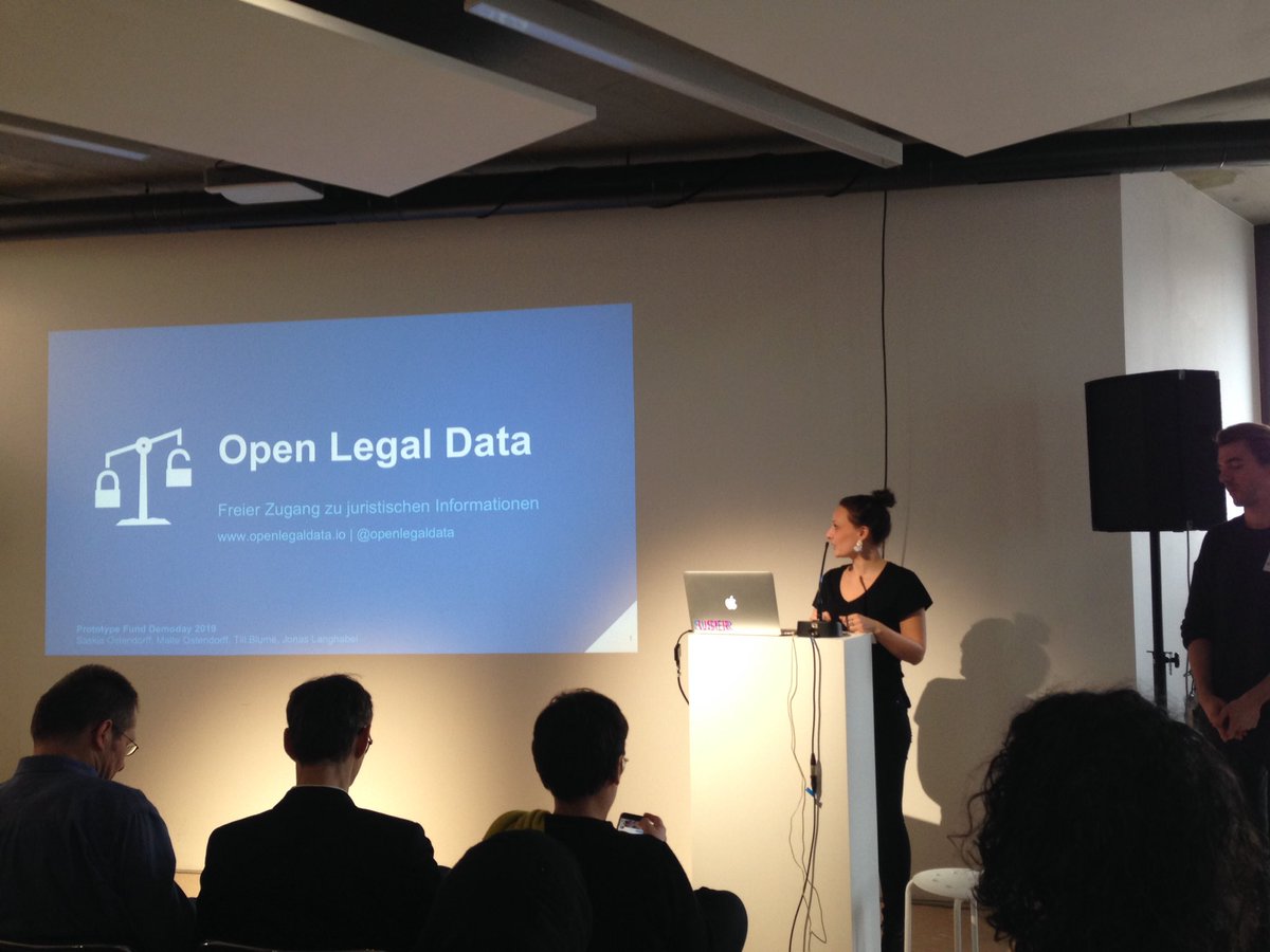 Open Legal Data bei dem Demo Day